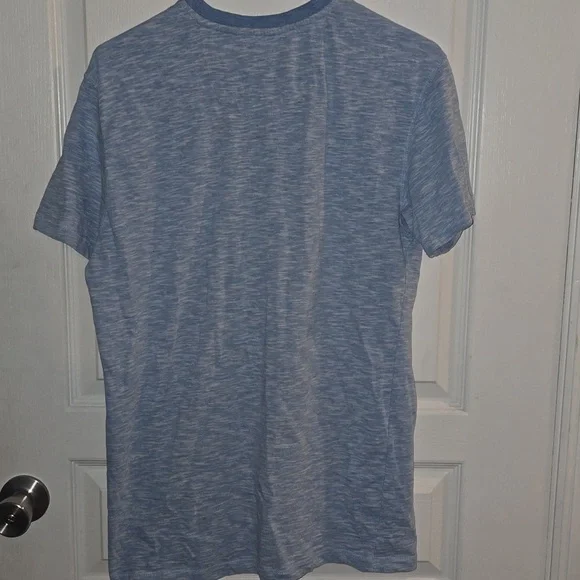 BKE Buckle Men's Large Blue Henley Short Sleeve Shirt - Picture 3 of 4